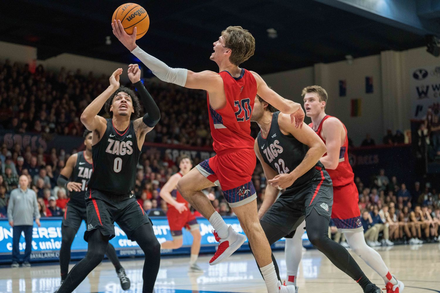 Saint Mary’s guard Aidan Mahaney